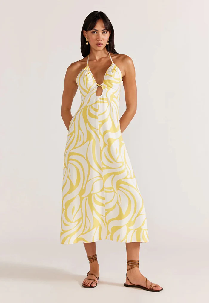 stappclothingstore open-back midi dress