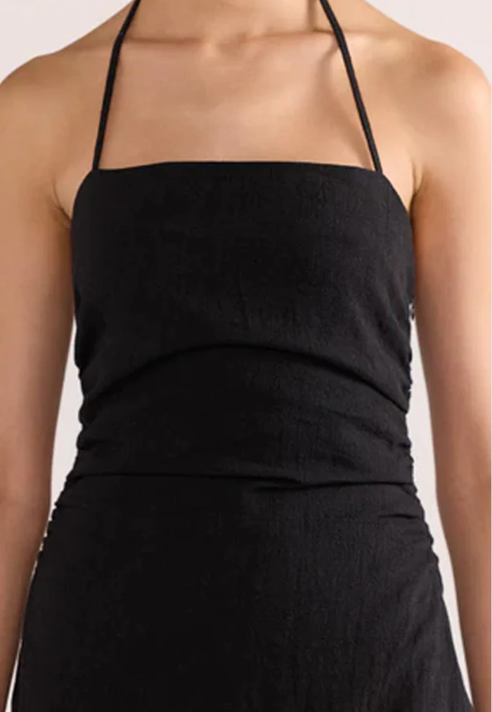 Halter neck midi dress